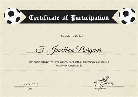 Football Certificate - Calep.midnightpig.co pertaining to Player Of The Day Certificate Template